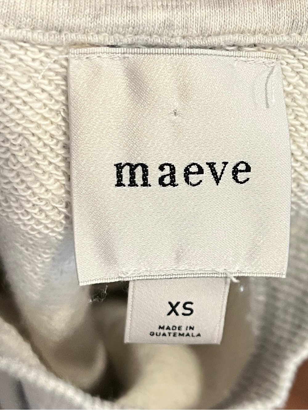 Maeve Light Gray Sweatshirt with Dog Graphic Size XS - Picture 4 of 6